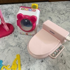 メルちゃん　ドラム洗濯機　物干し竿　トイレ　まとめ売りの画像