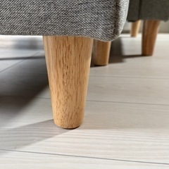 オットマン付きカウチソファ（2.5-3人）の画像