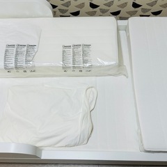【訳あり】IKEA　伸長式ヘッドブースンゲ　マットレス付きの画像