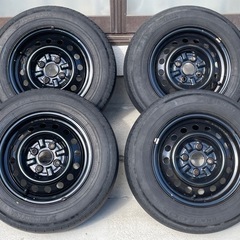 13インチ トヨタ純正ホイール 4本セット タイヤ付き 155/...