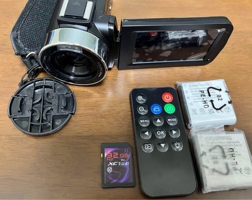 【新品】ビデオカメラ4K動画4400万画像数YouTubeカメラ 18倍ズーム