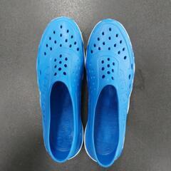 27.5cm adidas NEO LABEL Lite Leisure アディダス クロッグ サンダル 青 スリッポンの画像