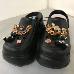  【FU1823】★NB 厚底サンダル ノーブランド 黒 ブラッ...