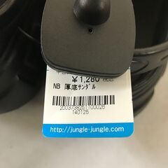  【FU1823】★NB 厚底サンダル ノーブランド 黒 ブラック サンダル 堺市 深井  【ジャングルジャングル深井店】の画像