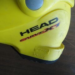 セール中につき、通常特価1,628円より半額の814円! 　HEAD　スキー靴　17～18.5cm CARVEX1　スキーブーツ　ウィンタースポーツ　冬　スポーツ用品の画像