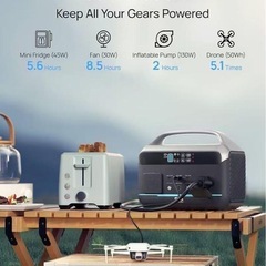 【新品未使用】DaranEner ポータブル発電機 NEO300 Pro 非常用発電機 307.2Wh 高出力600W(サージ1200W)大容量 バックアップ電源 純正弦波 リン酸鉄 AC100V 50Hz/60Hz対応 太陽光発電機 家庭アウトドア両用 キャンプ用 災害用 防災グッズ 地震停電対応 小型発電機の画像