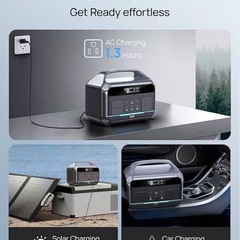 【新品未使用】DaranEner ポータブル発電機 NEO300 Pro 非常用発電機 307.2Wh 高出力600W(サージ1200W)大容量 バックアップ電源 純正弦波 リン酸鉄 AC100V 50Hz/60Hz対応 太陽光発電機 家庭アウトドア両用 キャンプ用 災害用 防災グッズ 地震停電対応 小型発電機の画像