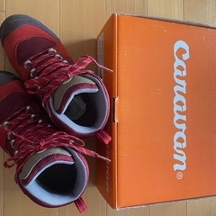 【美品】登山靴　トレッキングシュ一ズ　Caravan C-1_0...