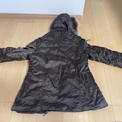 ブラウンジャケット　ファー付きの画像