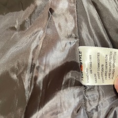 ブラウンジャケット　ファー付きの画像