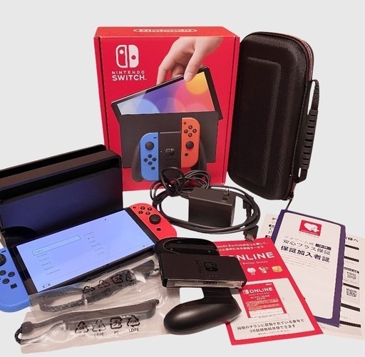 週末限定【ほぼ未使用】 ニンテンドースイッチ HEG-001 Nintendo Switch 有機ELモデル 大量おまけ付き 付属品 