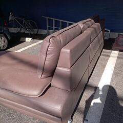 ★ 【北九州市限定】〚店頭決済も可能〛カウチソファ L字ソファ[幅約240cm] 💳自社配送時🌟代引き可💳※現金、クレジット、スマホ決済対応※   【配達は要決済前問い合わせ】の画像