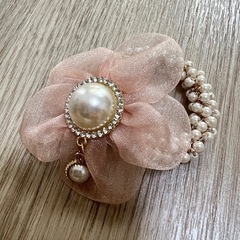 ヘアゴム　ピンクの画像