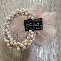 ヘアゴム　ピンクの画像