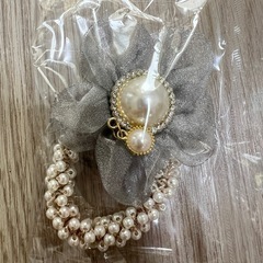 ヘアゴム　ライトグレー