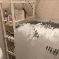 IKEA洗濯機ラック. プラスチック棚まとめの画像