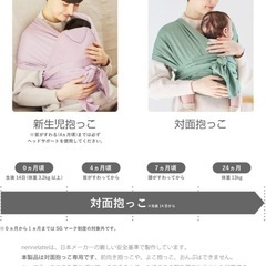 【3/23値下げ】ネンネラテ ニットベビーキャリー ヘッドサポート付き 抱っこひも P0590 チャコールグレーの画像