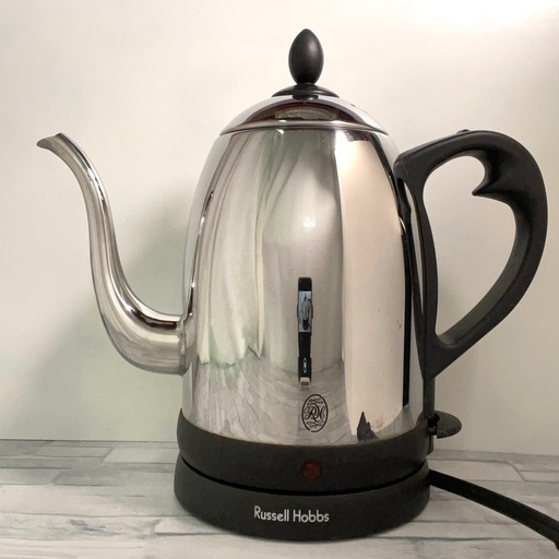 ☆美品☆ ラッセルホブス カフェケトル 細口 電気ケトル 1.2L Russell Hobbs ステンレス