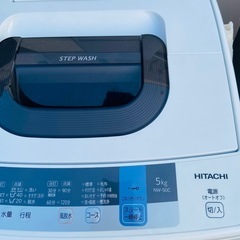 日立全自動電気洗濯機5kgNW-50C 2019年製の画像