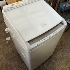 日立 タテ型洗濯乾燥機 洗濯8kg/乾燥4.5kg ホワイト ビートウォッシュ BW-DV80F W 本体日本製 の画像