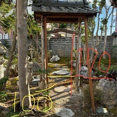 和風　庭門　庭　門の画像