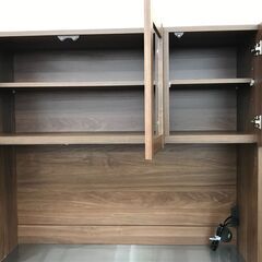 ☆ジモティ割あり☆ 食器棚 ダークブラウン H182×W111×D45