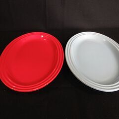 オーバルプレート煎2枚セット（ルクルーゼ）30.5cm×20cm...