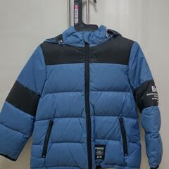 BeBeダウン110  ライトブルー×ブラック クリーニング済み