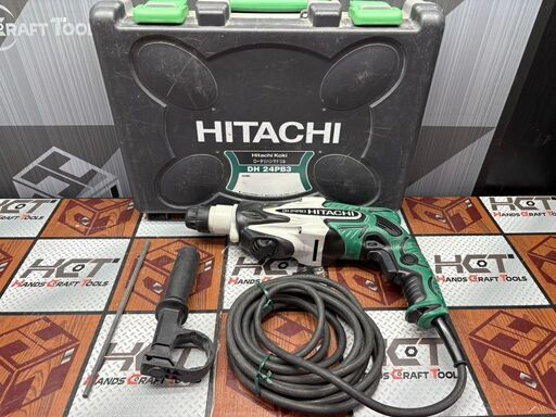 値下げしました！【中古】ハイコーキ HiKOKI 日立工機 DH24PB3 ロータリハンマドリル 24mm ケース付き
