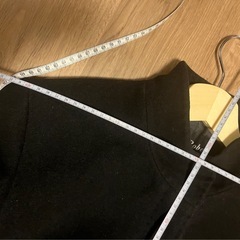 黒ウール立襟ロングコート　今月末まで！の画像