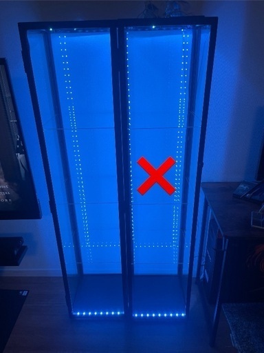 IKEA ブローリーデン　ledテープ付　一台　コレクションケース