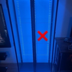 IKEA ブローリーデン　ledテープ付　一台　コレクションケース　