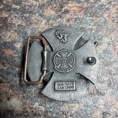 INDEPENDENT アイアンクロス　ヴィンテージ　メタル　ベルト　バックル の画像