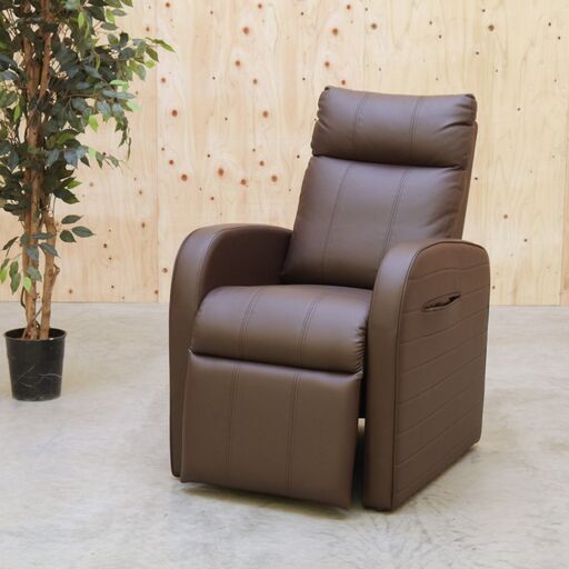 ≪zyt1840ジ≫ リクライニングサロンチェア フットペダル式 ネイルサロン/マツエクサロン/リクライニングソファ/中古家具/宮城県仙台市 61225-06