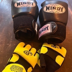 WINDYのボクシンググローブとGLOBAL SPORTSのトレ...