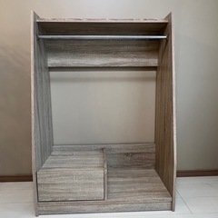 引き出し収納付き ハンガーラック