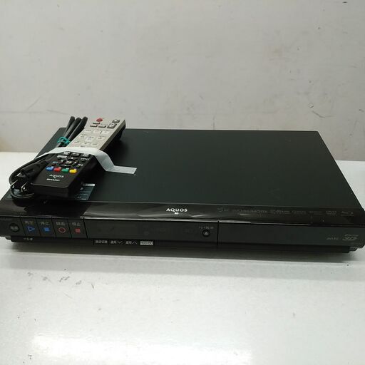 品質保証☆配達有り！3800円(税抜き）シャープ Blu-ray レコーダー 1320GB リモコン付 動作OK