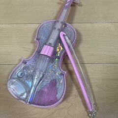 バンダイ ディズニー ライト＆オーケストラバイオリン ピンクの画像