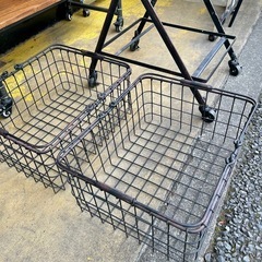 【倉庫保管中】 廃盤品 DULTON ダルトン Dualbasketcart デュアルバスケットカート Model S255-43 インダストリアル 2段バスケットカート カート ヴィンテージ 調の画像