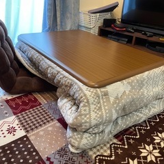 大きめのローテーブル兼こたつ、こたつ布団