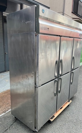 【動確済み】ホシザキ 業務用 縦型冷凍庫 HF-180LZT3 三相 200V 1279L W1800×D650×H1925 6枚扉 大型冷凍庫 大容量 厨房機器 大阪