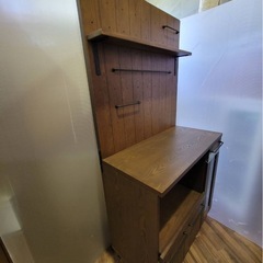 【バナナ苫小牧】クモレキッチンボード スライド引き出し 横幅8900mm 状態良好！の画像