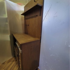 【バナナ苫小牧】クモレキッチンボード スライド引き出し 横幅8900mm 状態良好！の画像