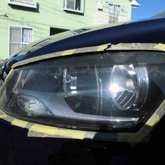 自動車のヘッドライト磨き！格安で！黄ばみ取り！磨き! - 越谷市