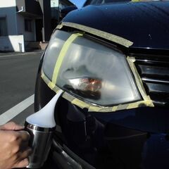 自動車のヘッドライト磨き！格安で！黄ばみ取り！磨き! − 埼玉県