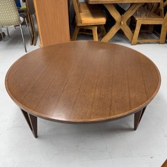 【超美品‼️】定価259,600円♪ アクタス 直径120cm こたつテーブル FK-1 家具調コタツ リビング ウォールナット材ブラウン♪の画像
