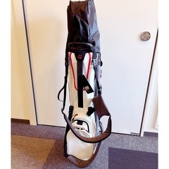 ［新品］TaylorMade キャディバッグ グレー/ホワイト/レッドの画像