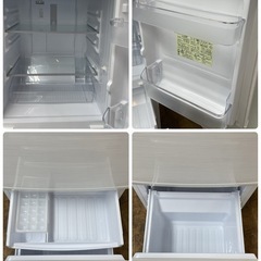 R233 ☀️ SHARP 2ドア冷蔵庫（137L 左右つけかえドア）18年製 SJ-D14D ⭐