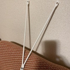 無印　スチールユニットシェルフ用クロスバー・小・ライトグレーの画像