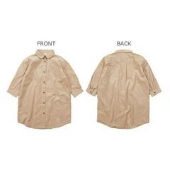 【新品】devirock　デビロック　ワンピース シャツワンピース ロング丈シャツコールワンピース　１５０サイズの画像